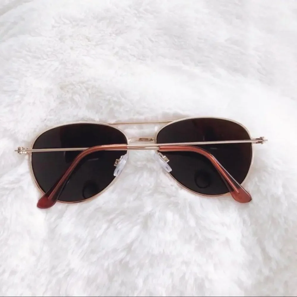 Remy Gold Mirrored Aviator Sunglasses